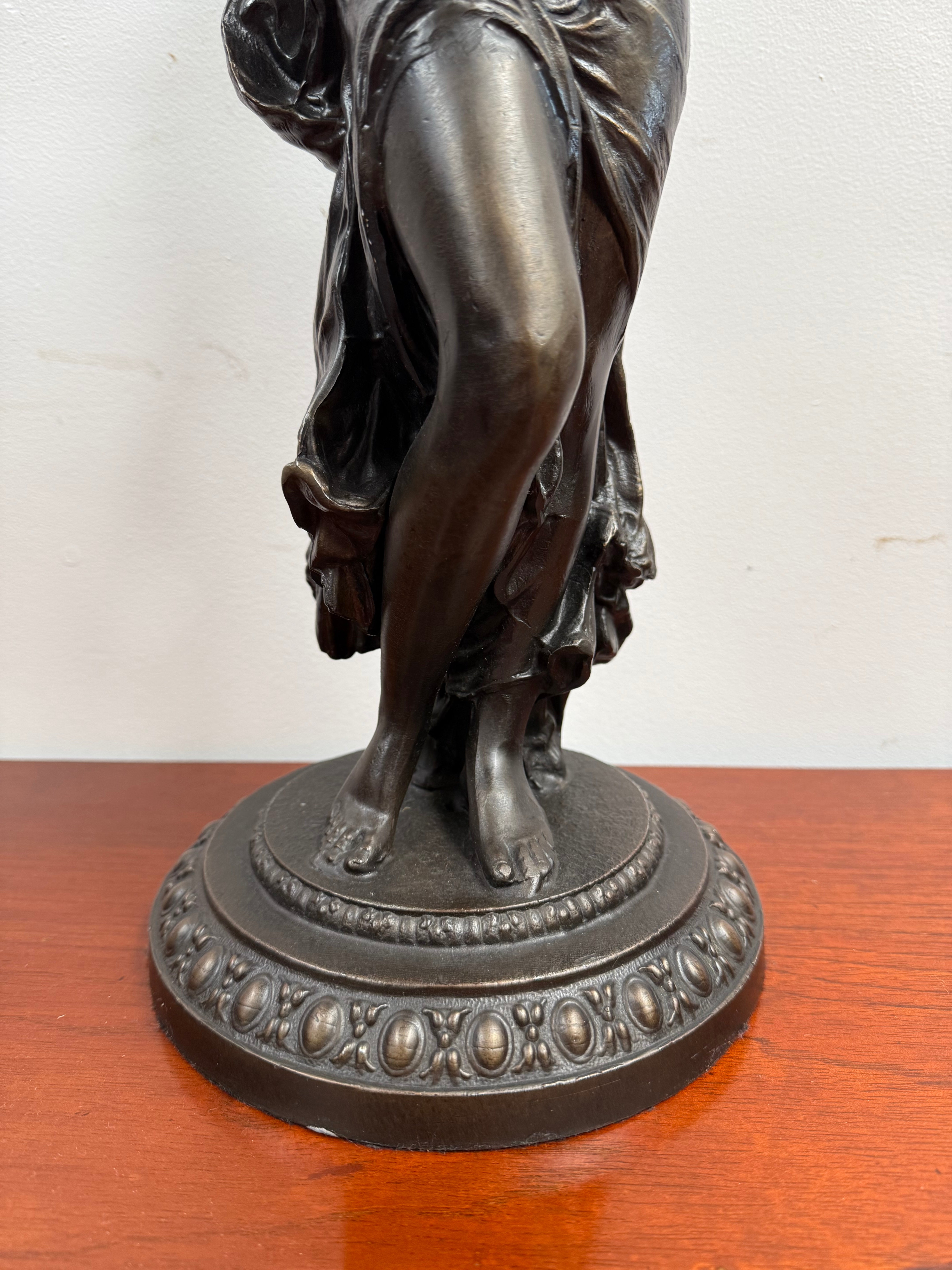 Large Vintage Bronzed Spelter Figure After Augustus Moreau | Antique & Vintage | Moonee Ponds Antiques | Australia Wide