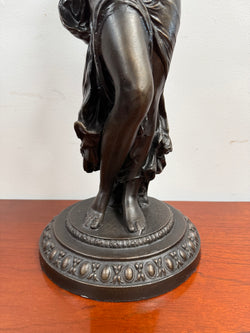 Large Vintage Bronzed Spelter Figure After Augustus Moreau | Antique & Vintage | Moonee Ponds Antiques | Australia Wide Delivery
