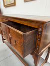 Tudor Style English Figured Oak Sideboard | Antique & Vintage | Moonee Ponds Antiques | Australia Wide Delivery