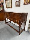 Tudor Style English Figured Oak Sideboard | Antique & Vintage | Moonee Ponds Antiques | Australia Wide Delivery