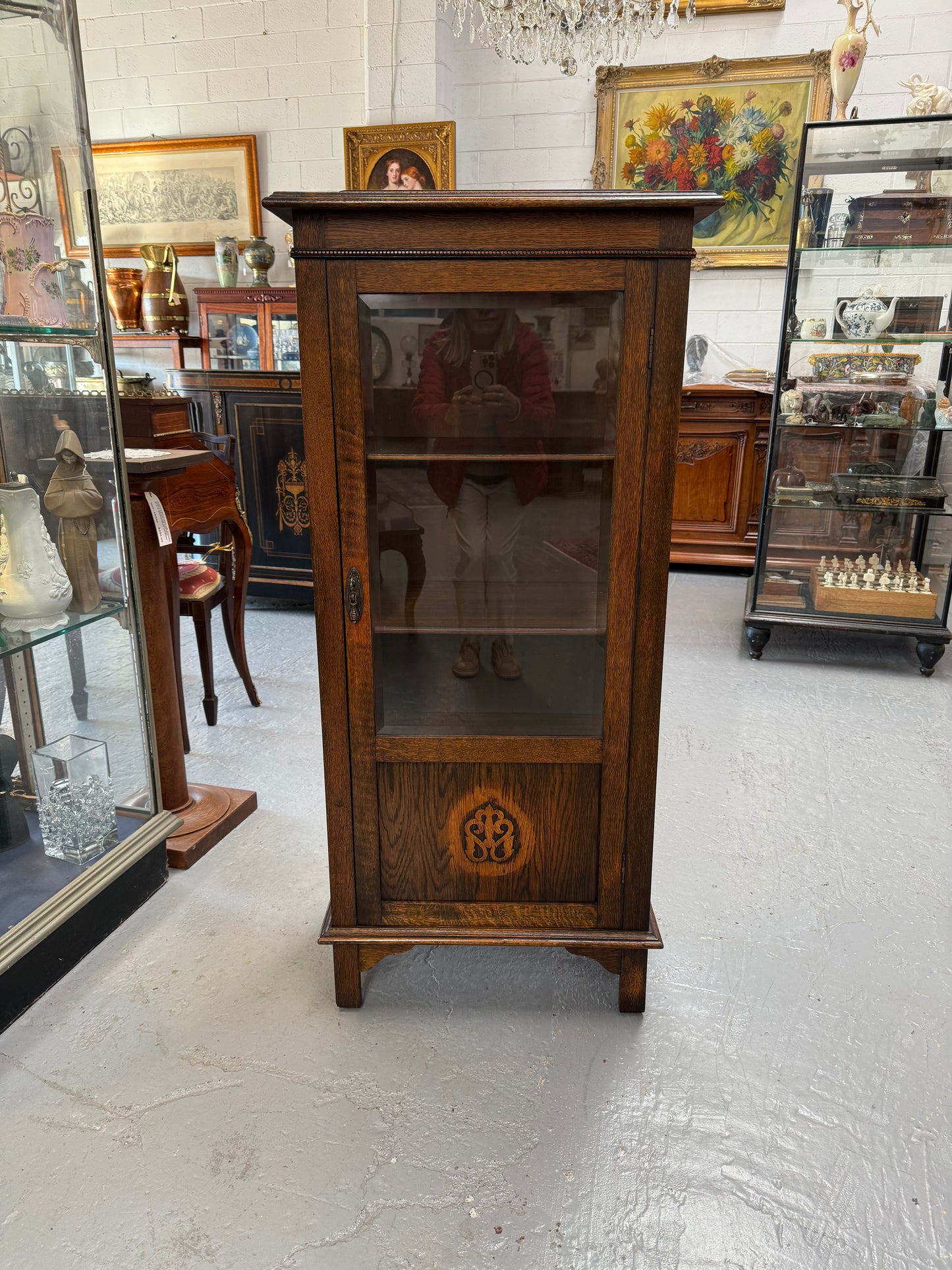 Petite Tudor Style Display Cabinet