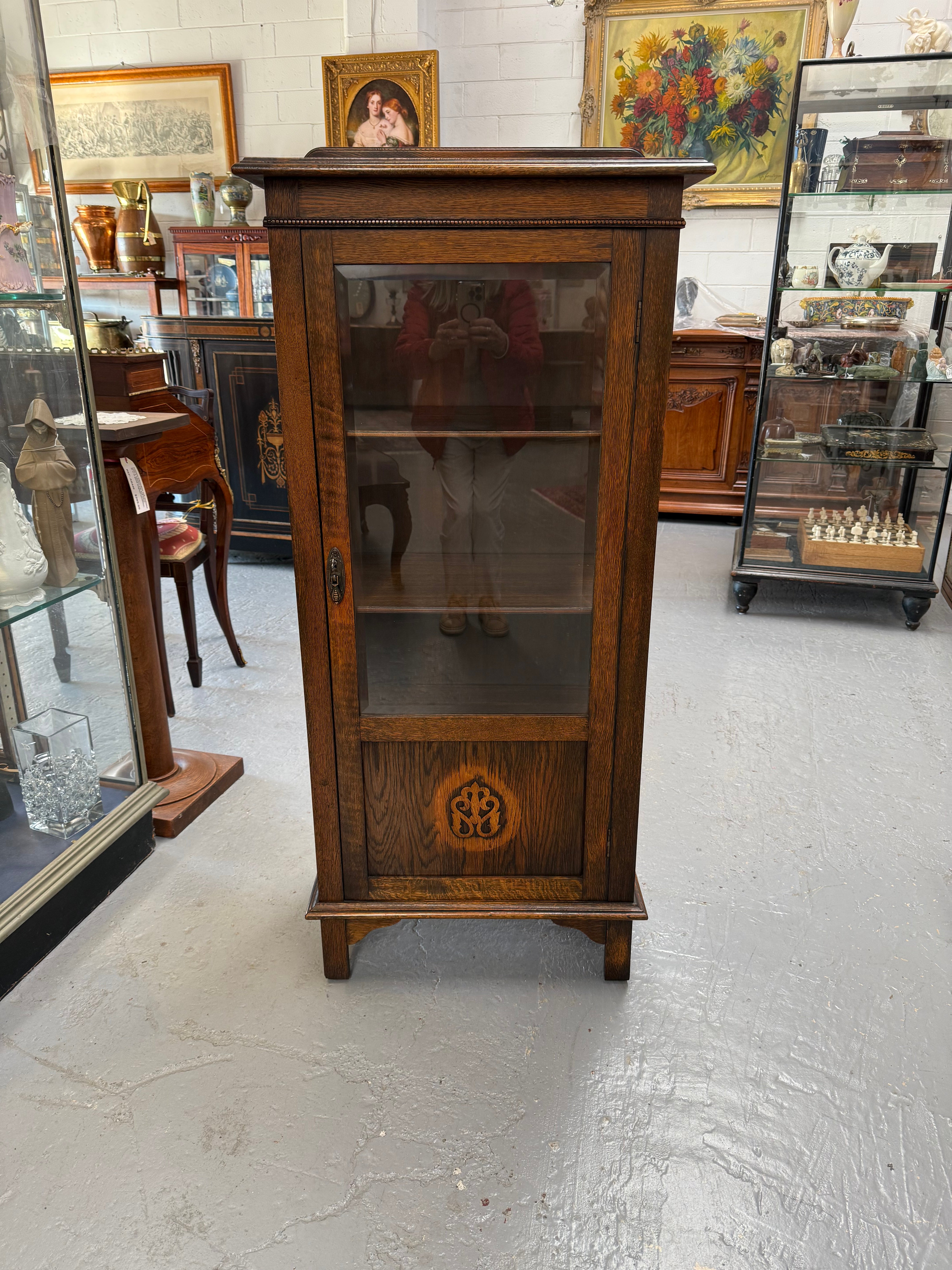 Petite Tudor Style Display Cabinet | Antique & Vintage | Moonee Ponds Antiques | Australia Wide Delivery