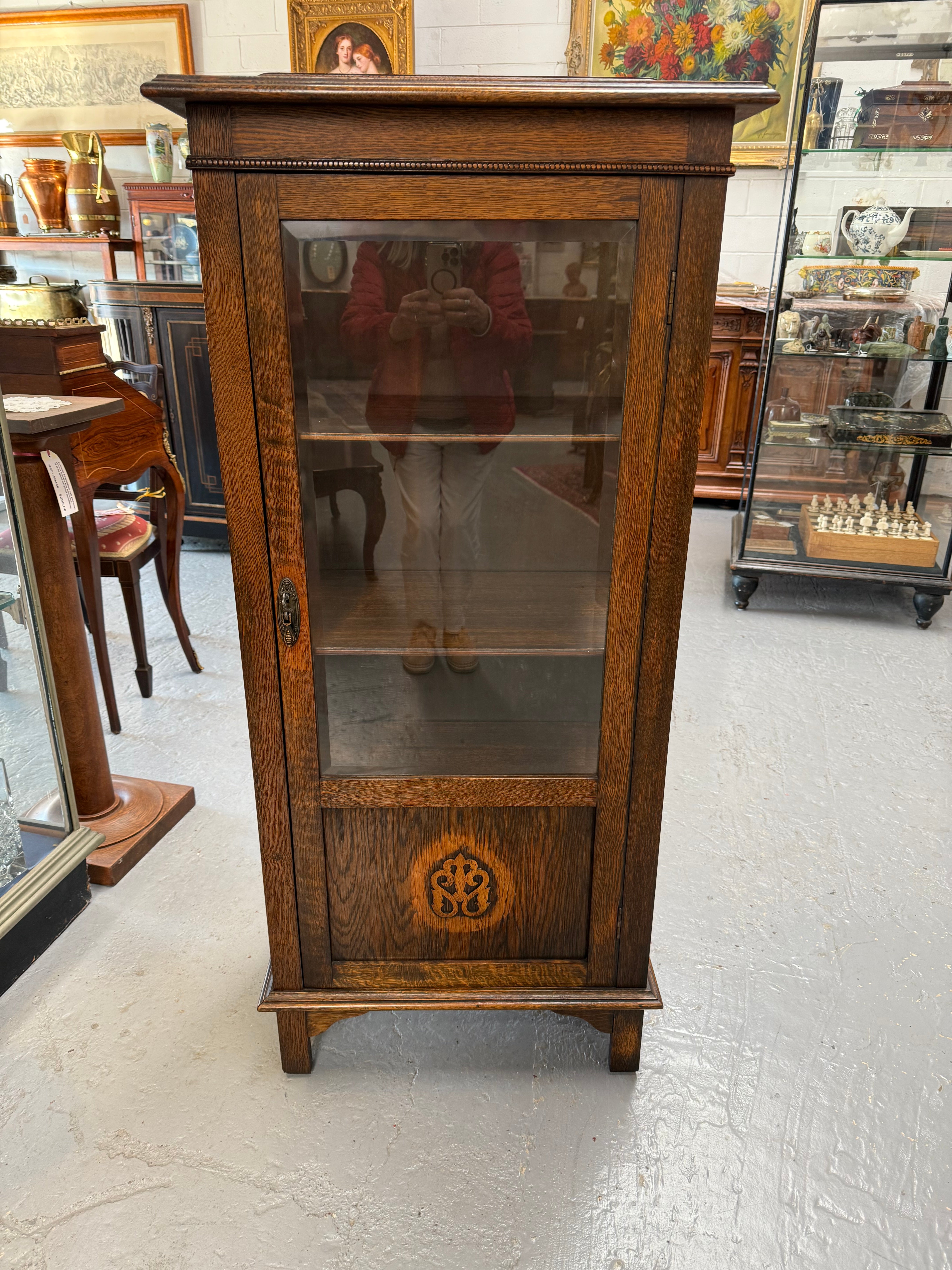Petite Tudor Style Display Cabinet | Antique & Vintage | Moonee Ponds Antiques | Australia Wide Delivery