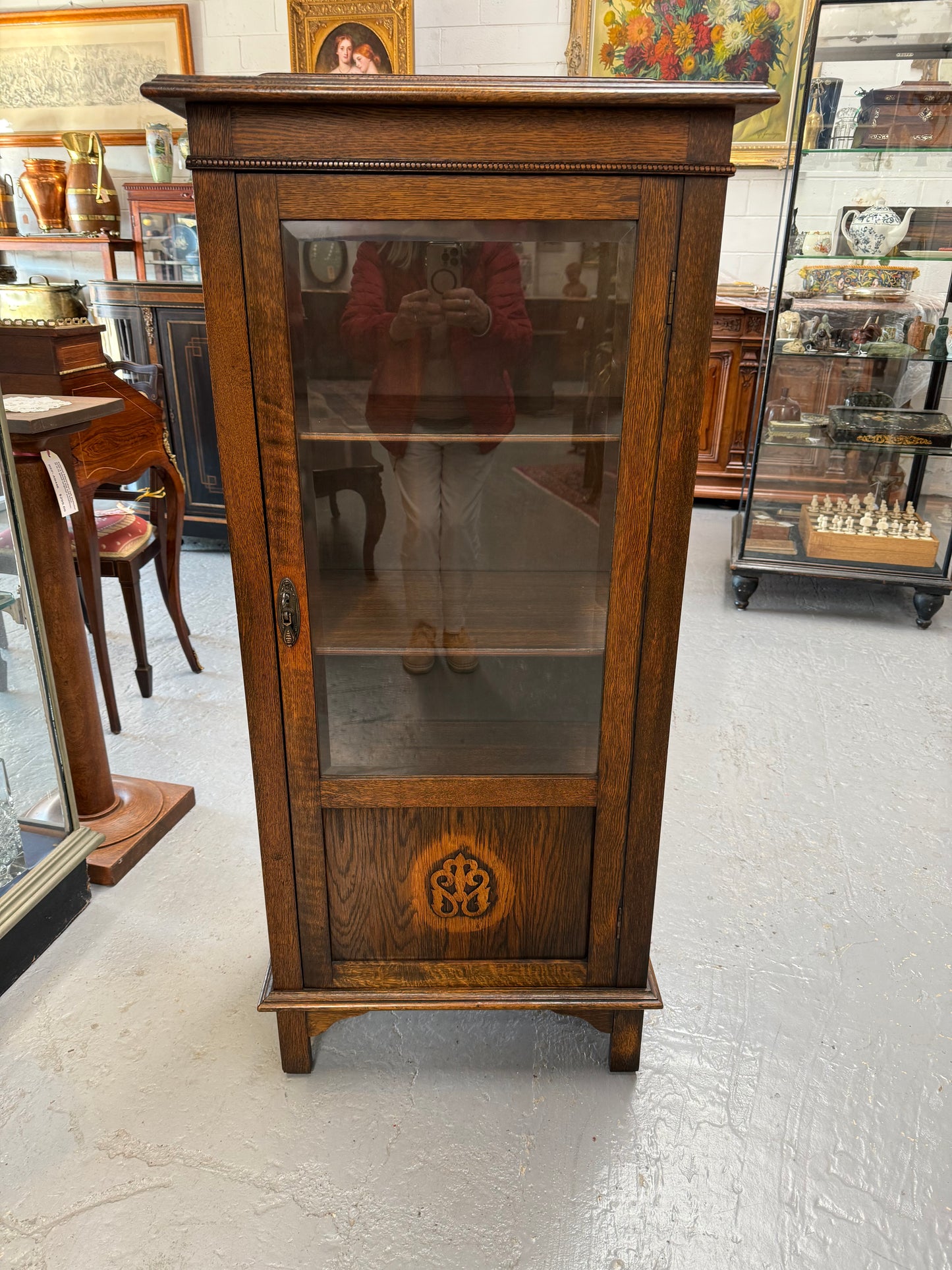 Petite Tudor Style Display Cabinet
