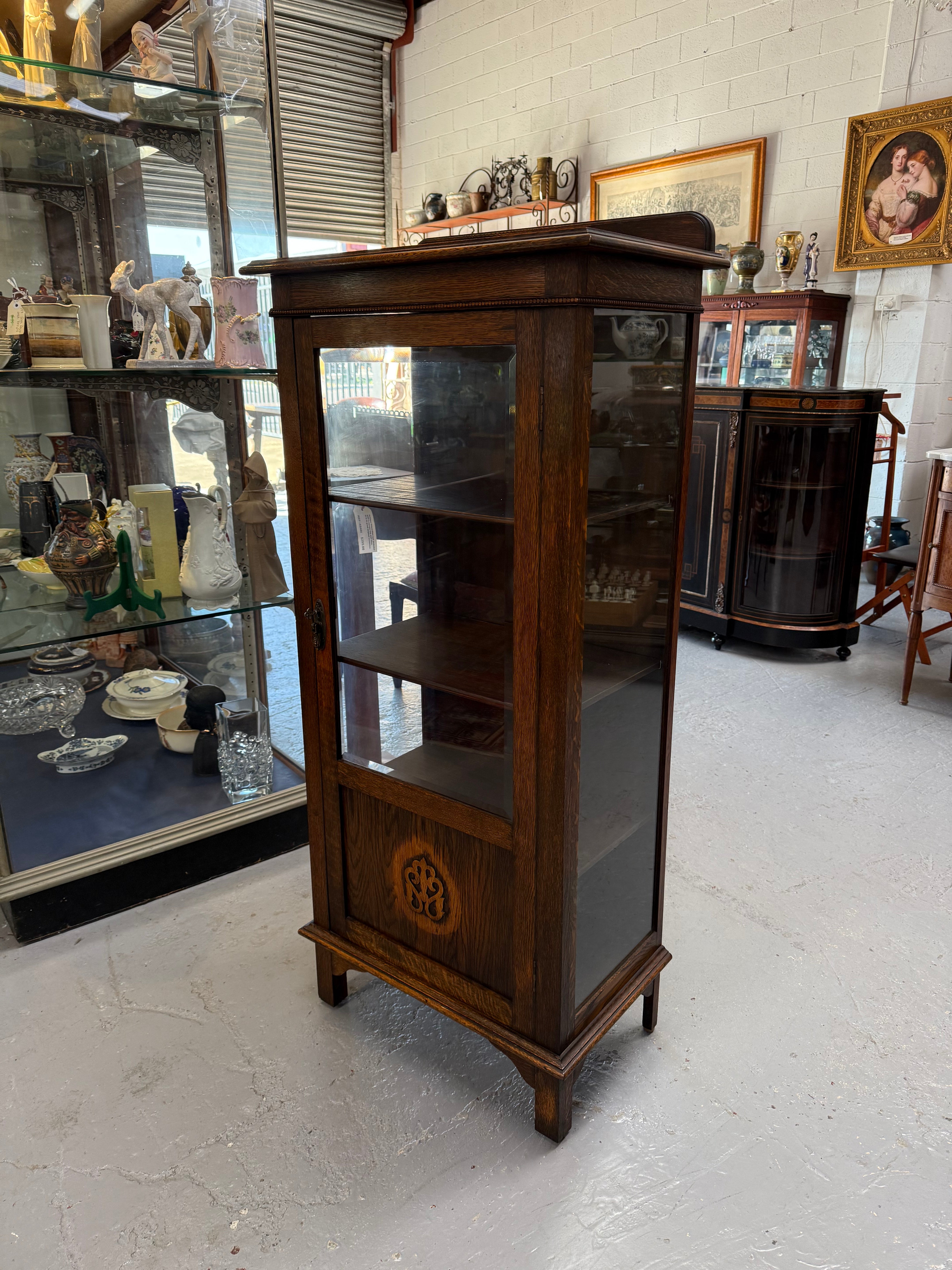 Petite Tudor Style Display Cabinet | Antique & Vintage | Moonee Ponds Antiques | Australia Wide Delivery