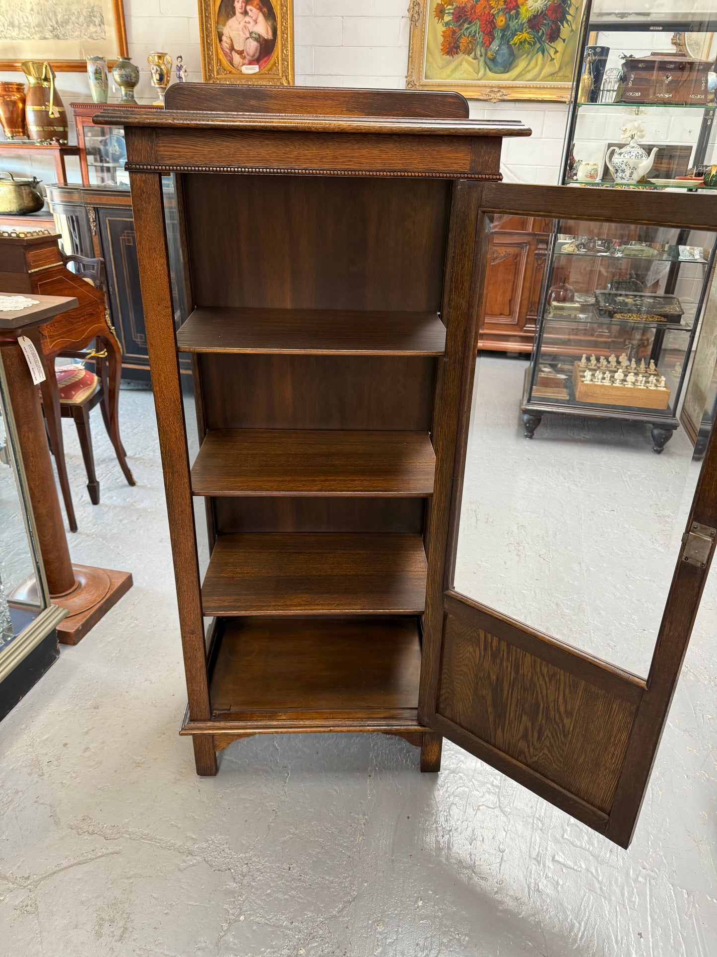 Petite Tudor Style Display Cabinet