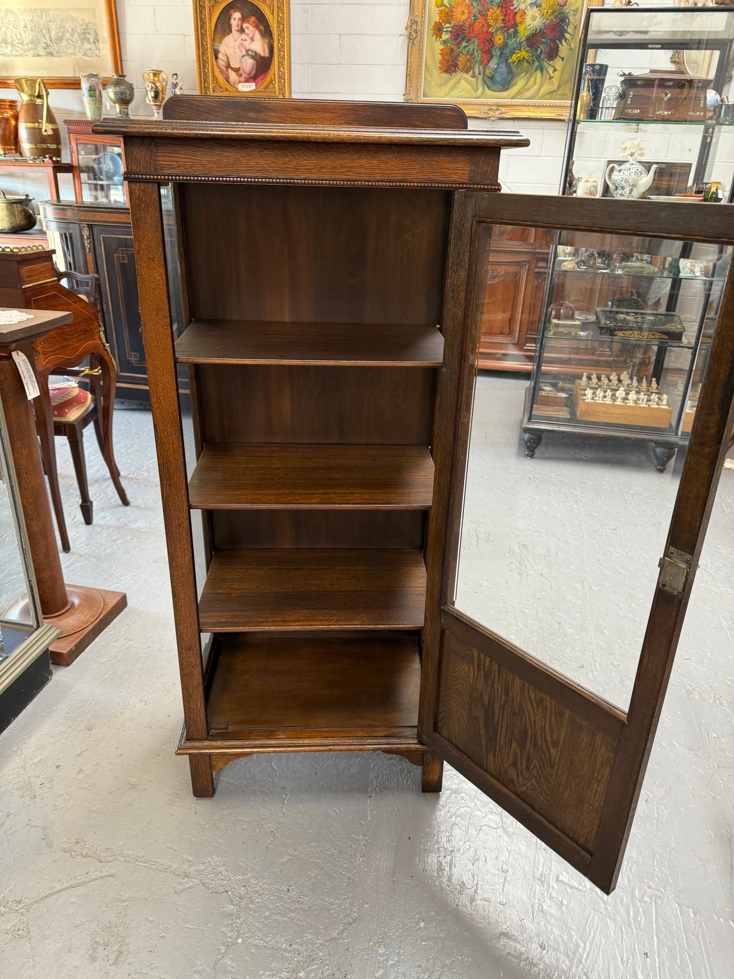 Petite Tudor Style Display Cabinet