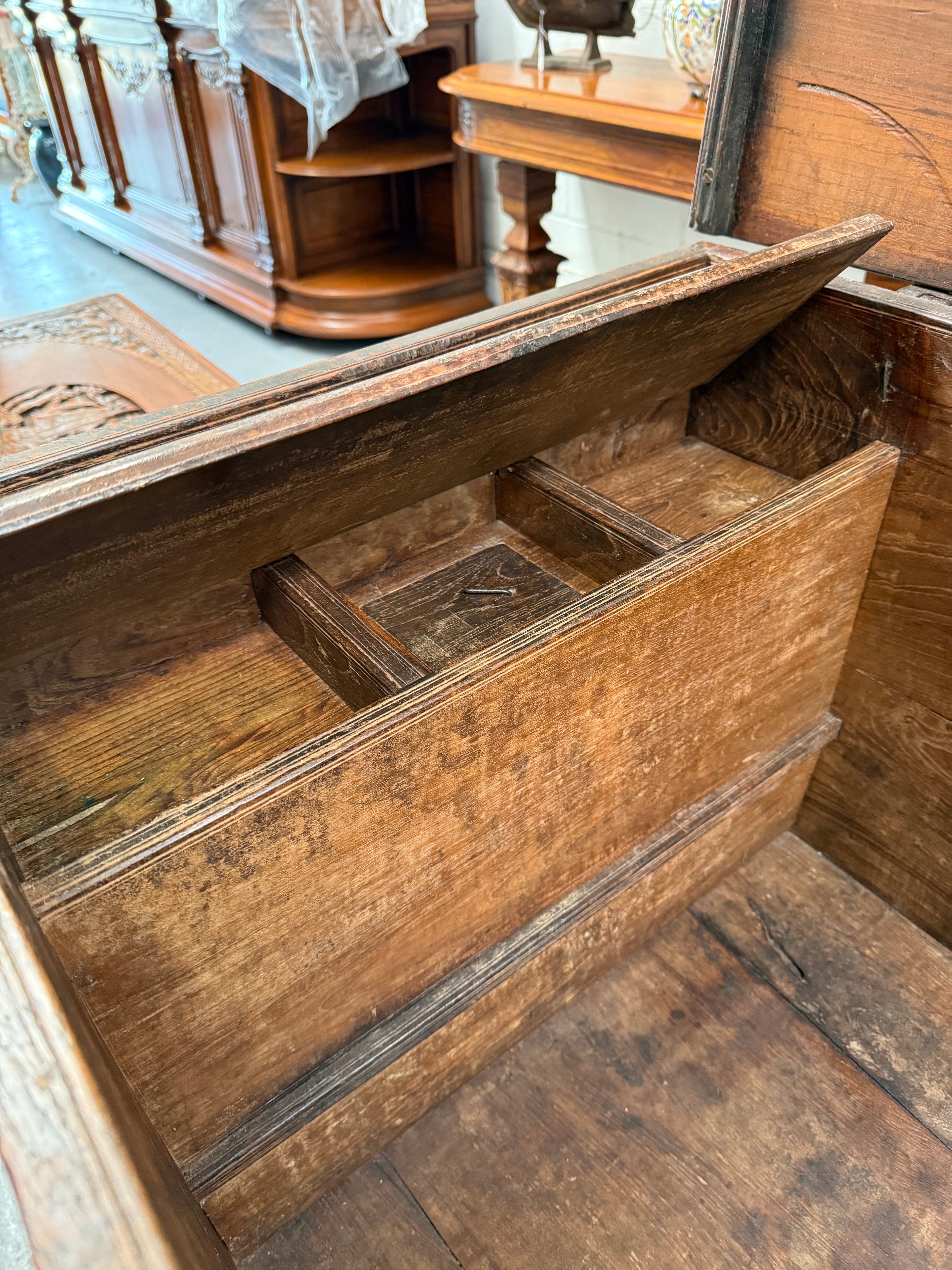 Early 19th Century Iron Bound Teak Merchant Chest | Antique & Vintage | Moonee Ponds Antiques | Australia Wide Delivery