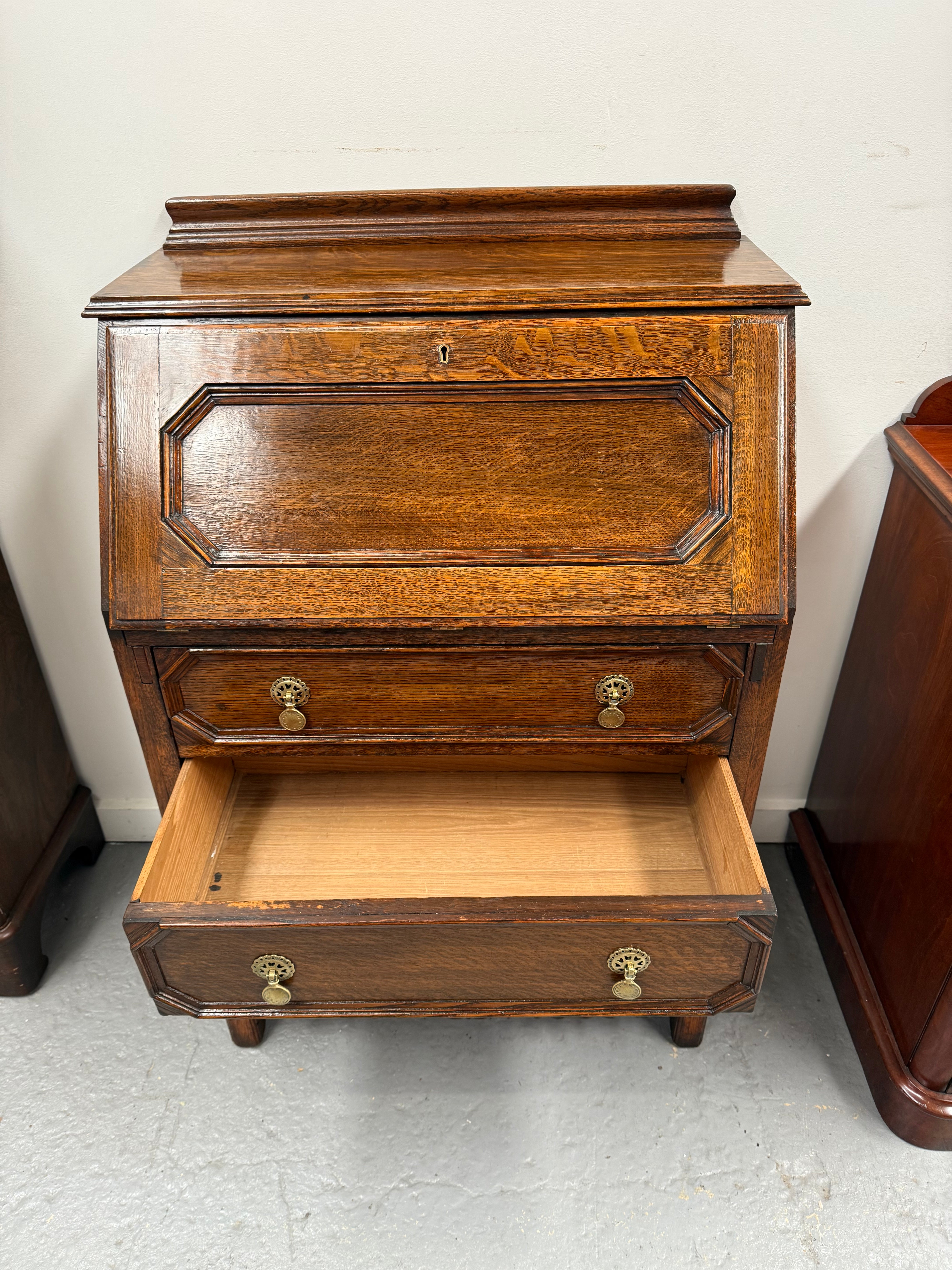 Practical Jackobean Style Writing Bureau | Antique & Vintage | Moonee Ponds Antiques | Australia Wide Delivery