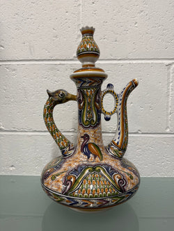 Impressive Vintage Hand Painted & Signed Portugese Decanter | Antique & Vintage | Moonee Ponds Antiques | Australia Wide Delivery