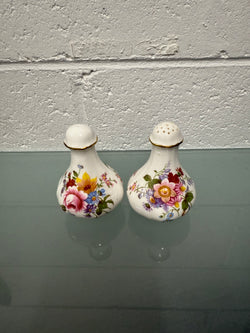 Pair Royal Crown Derby Posies Salt & Pepper | Antique & Vintage | Moonee Ponds Antiques | Australia Wide Delivery