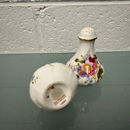 Pair Royal Crown Derby Posies Salt & Pepper