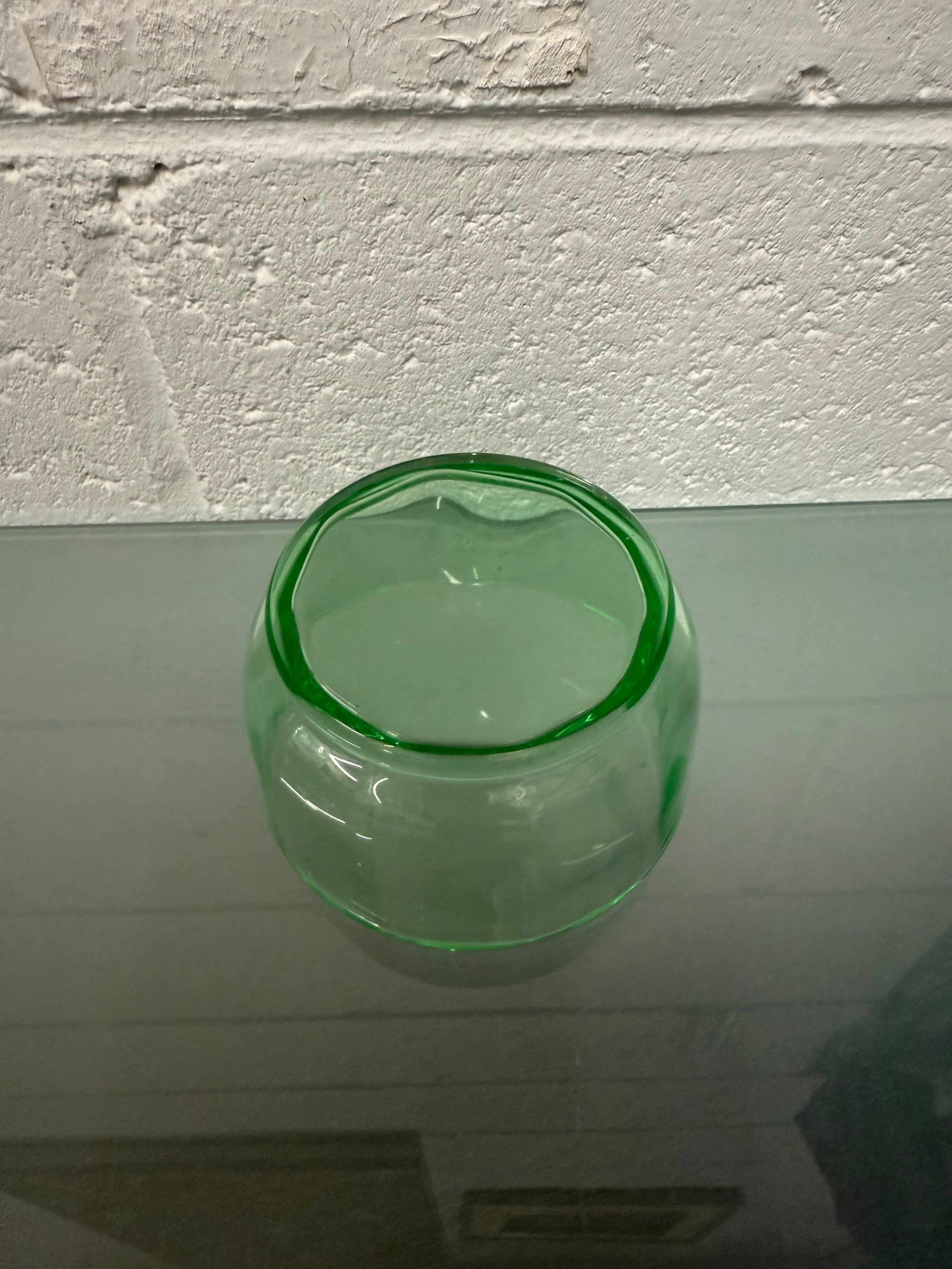 Vintage Uranium Glass Bowl | Antique & Vintage | Moonee Ponds Antiques | Australia Wide