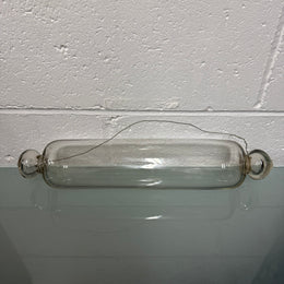 Antique Hand Blown Glass Rolling Pin