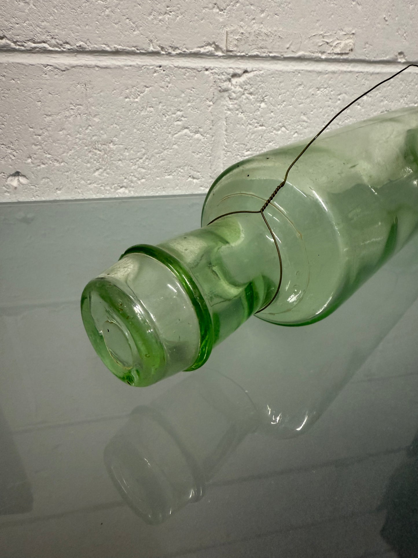 Vintage Depression Glass Rolling Pin