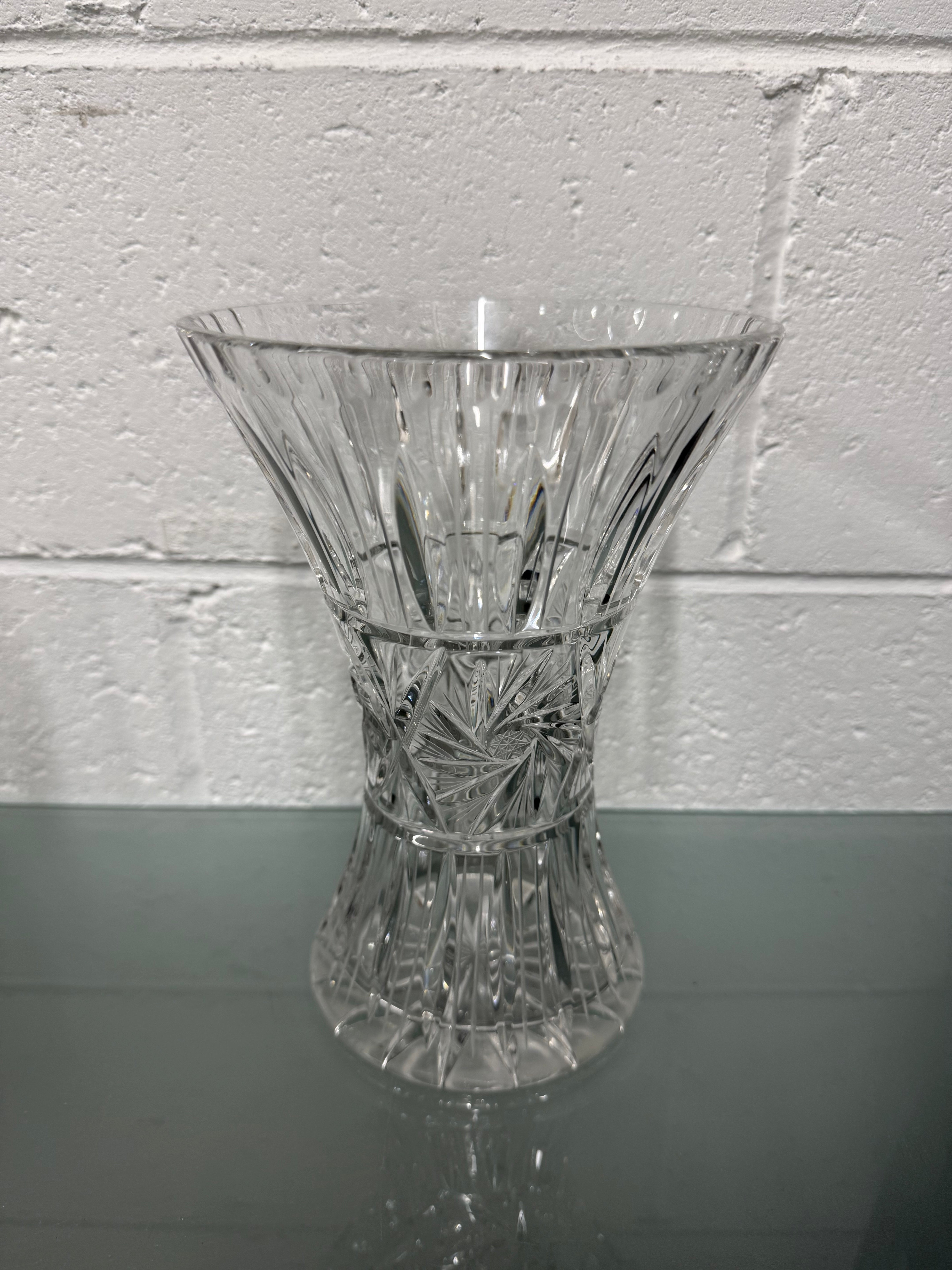 Vintage Hand Cut Crystal Vase