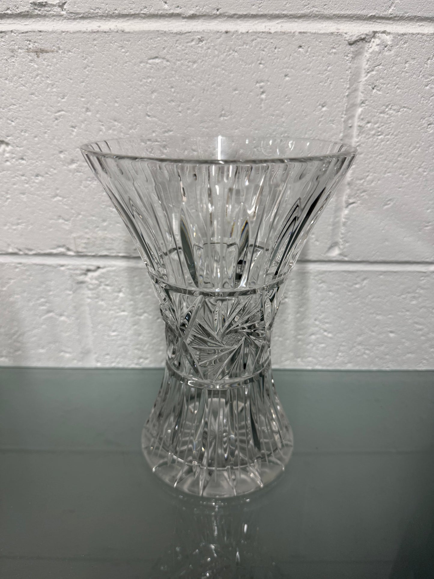 Vintage Hand Cut Crystal Vase