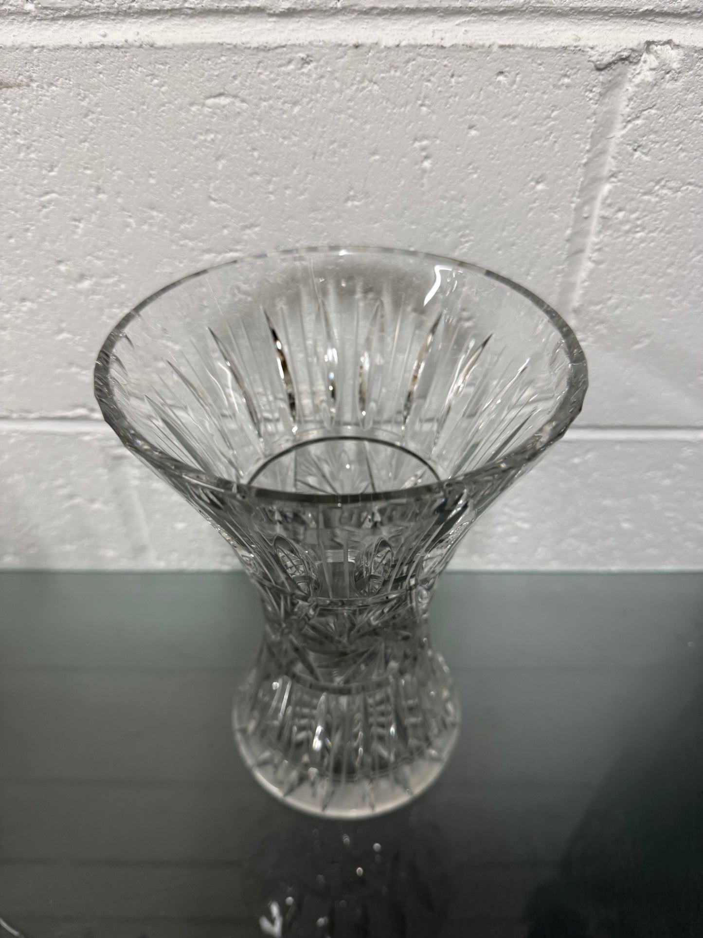 Vintage Hand Cut Crystal Vase