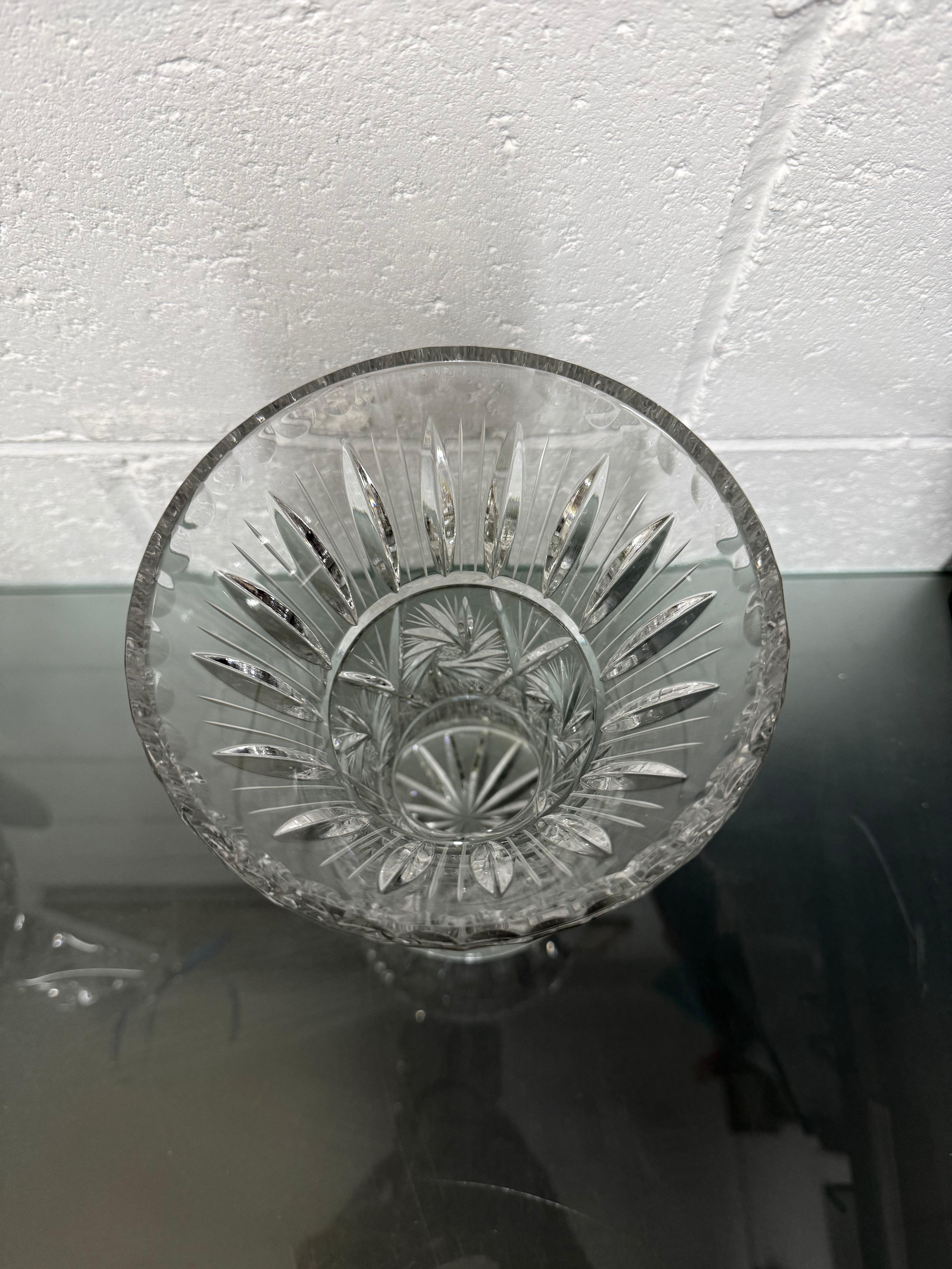 Vintage Hand Cut Crystal Vase | Antique & Vintage | Moonee Ponds Antiques | Australia Wide Delivery