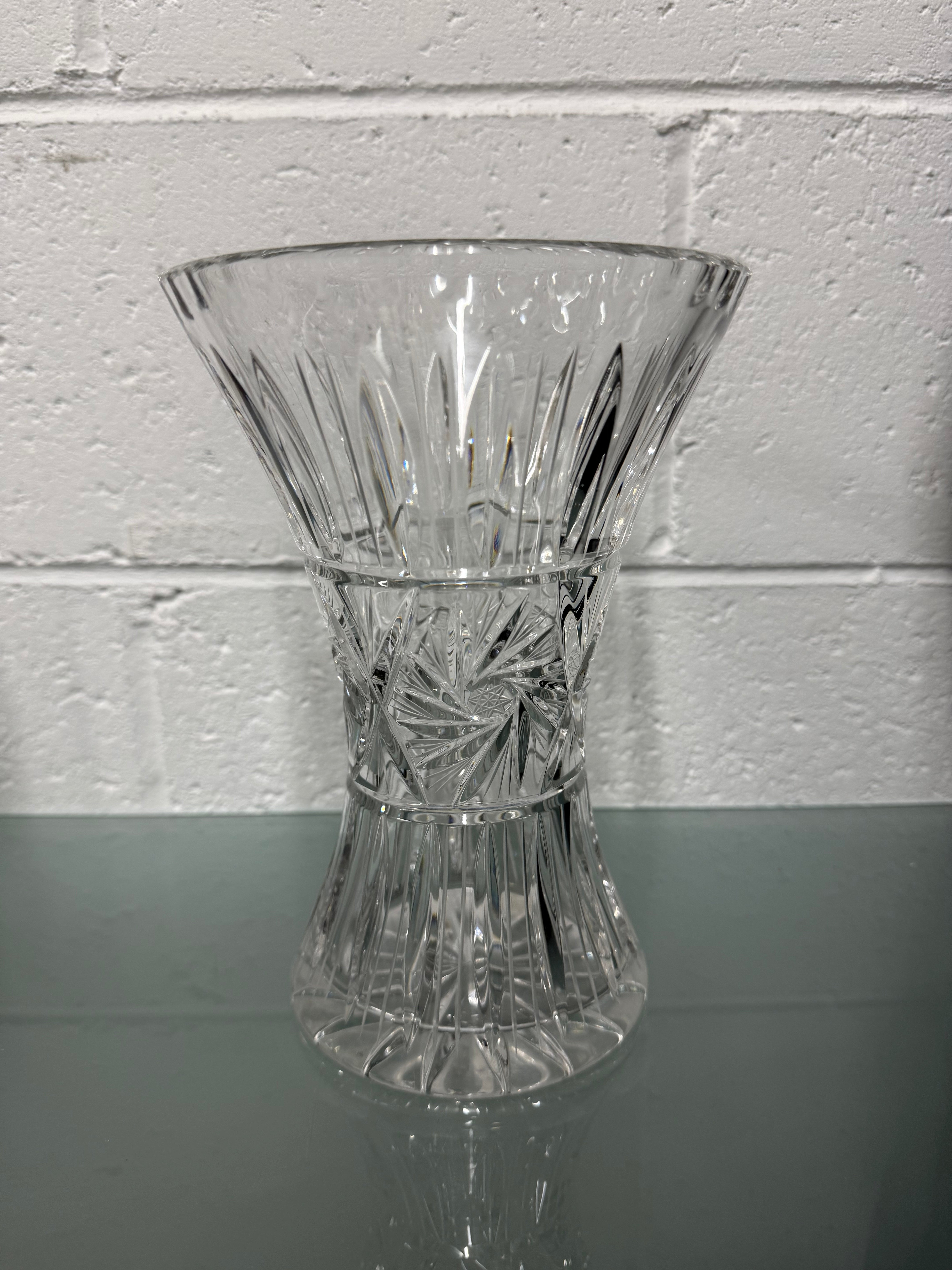Vintage Hand Cut Crystal Vase | Antique & Vintage | Moonee Ponds Antiques | Australia Wide Delivery