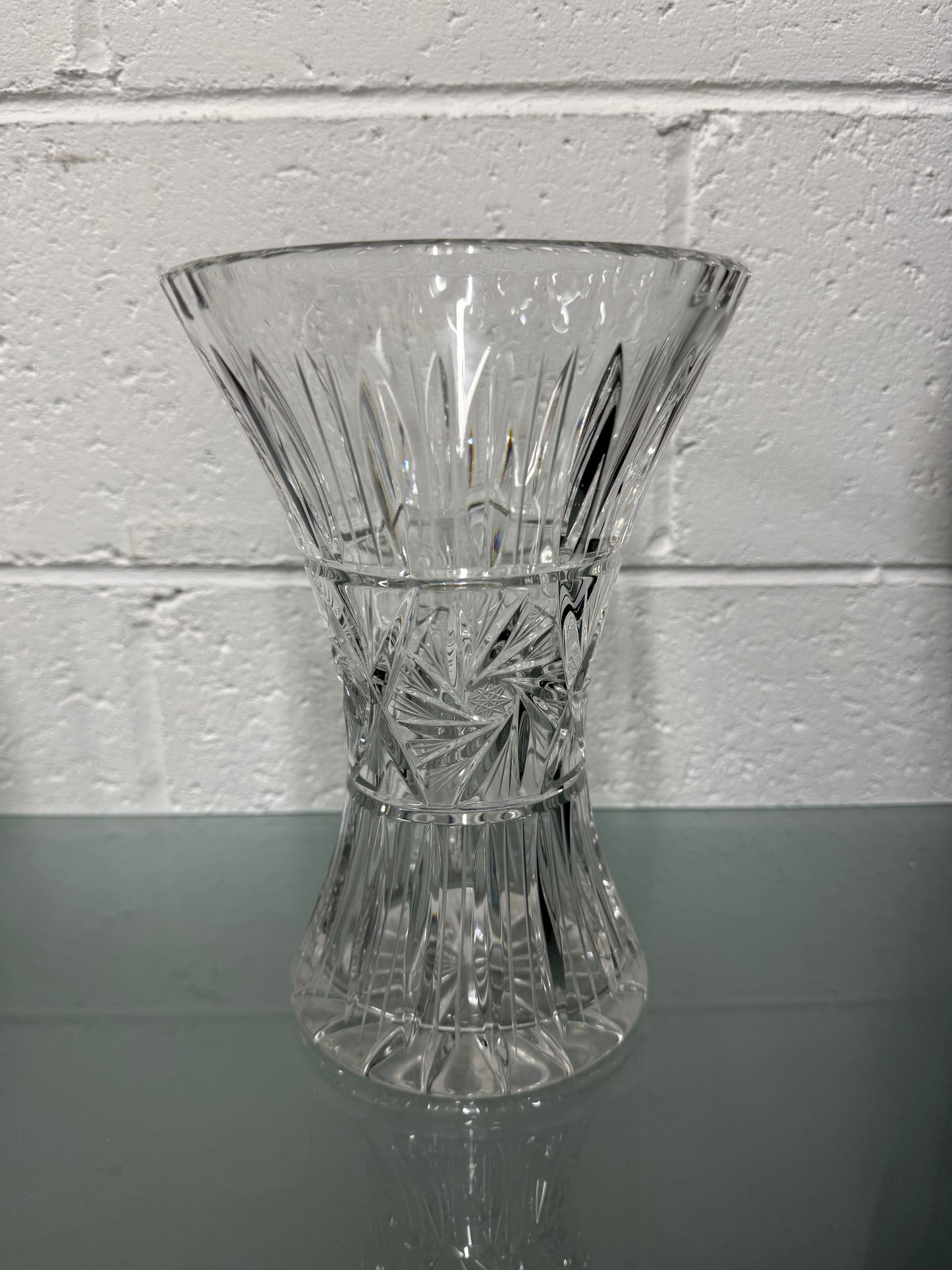 Vintage Hand Cut Crystal Vase