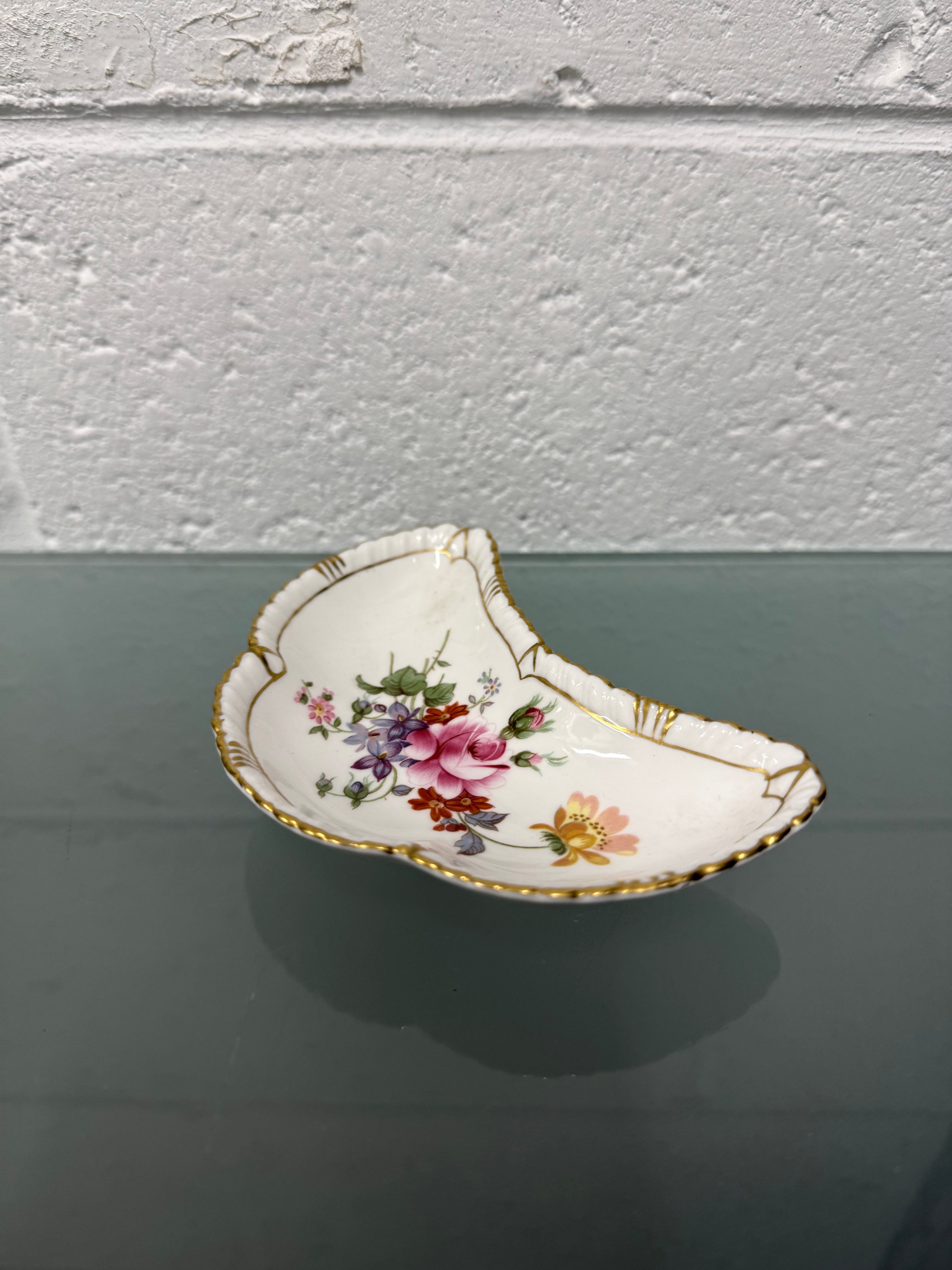 Royal Crown Derby Crescent Shape Trinket Dish | Antique & Vintage | Moonee Ponds Antiques | Australia Wide Delivery