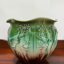 Victorian Large Majolica Jardiniere By WF Needham Potteries England.