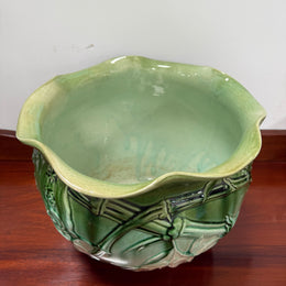 Victorian Large Majolica Jardiniere By WF Needham Potteries England.