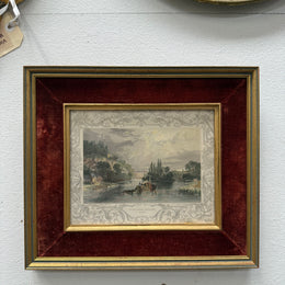 Hand Coloured Engraving "View New Hurley Berks"