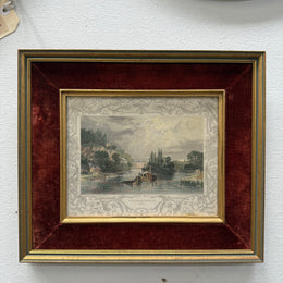 Hand Coloured Engraving "View New Hurley Berks"
