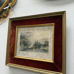 Hand Coloured Engraving "View New Hurley Berks"