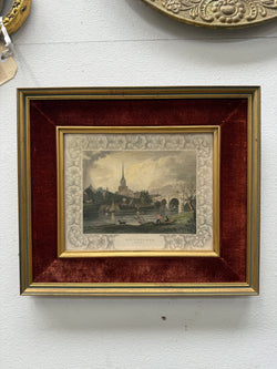 Hand Coloured Engraving "Wallingford, Berks" | Antique & Vintage | Moonee Ponds Antiques | Australia Wide Delivery