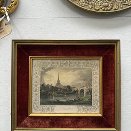 Hand Coloured Engraving "Wallingford, Berks"