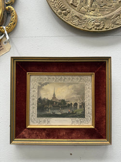 Hand Coloured Engraving "Wallingford, Berks" | Antique & Vintage | Moonee Ponds Antiques | Australia Wide Delivery