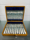 Stunning Antique Mother of Pearl and Silver-plated Fruit Set in Original Box | Antique & Vintage | Moonee Ponds Antiques | Australia Wide Delivery