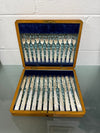 Stunning Antique Mother of Pearl and Silver-plated Fruit Set in Original Box | Antique & Vintage | Moonee Ponds Antiques | Australia Wide Delivery