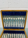 Stunning Antique Mother of Pearl and Silver-plated Fruit Set in Original Box | Antique & Vintage | Moonee Ponds Antiques | Australia Wide Delivery