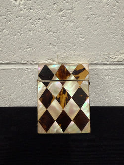 Victorian Tortoise Shell & Mother Of Pearl Card Case | Antique & Vintage | Moonee Ponds Antiques | Australia Wide Delivery