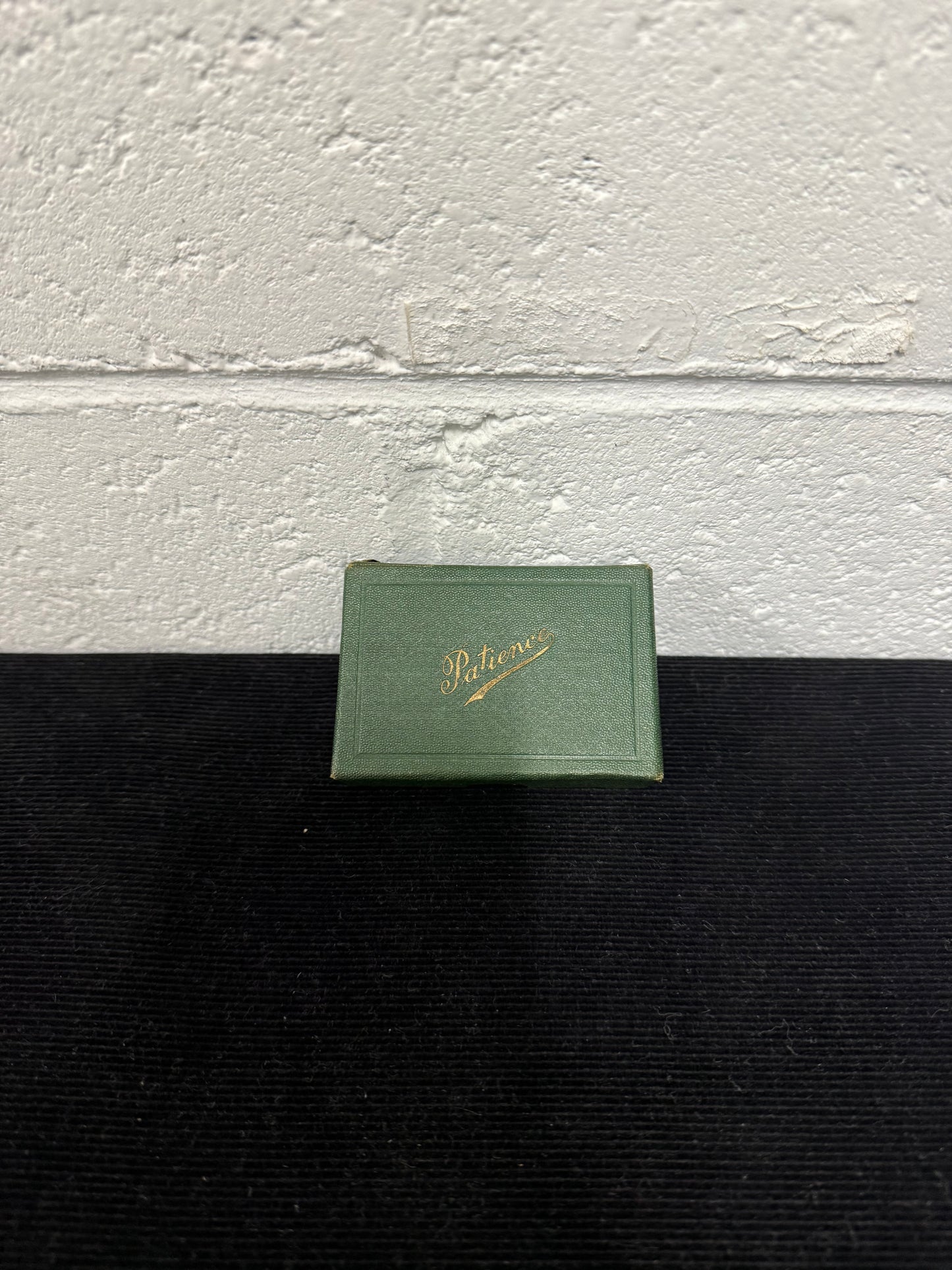 Vintage Patience Small Card Set In Original Case