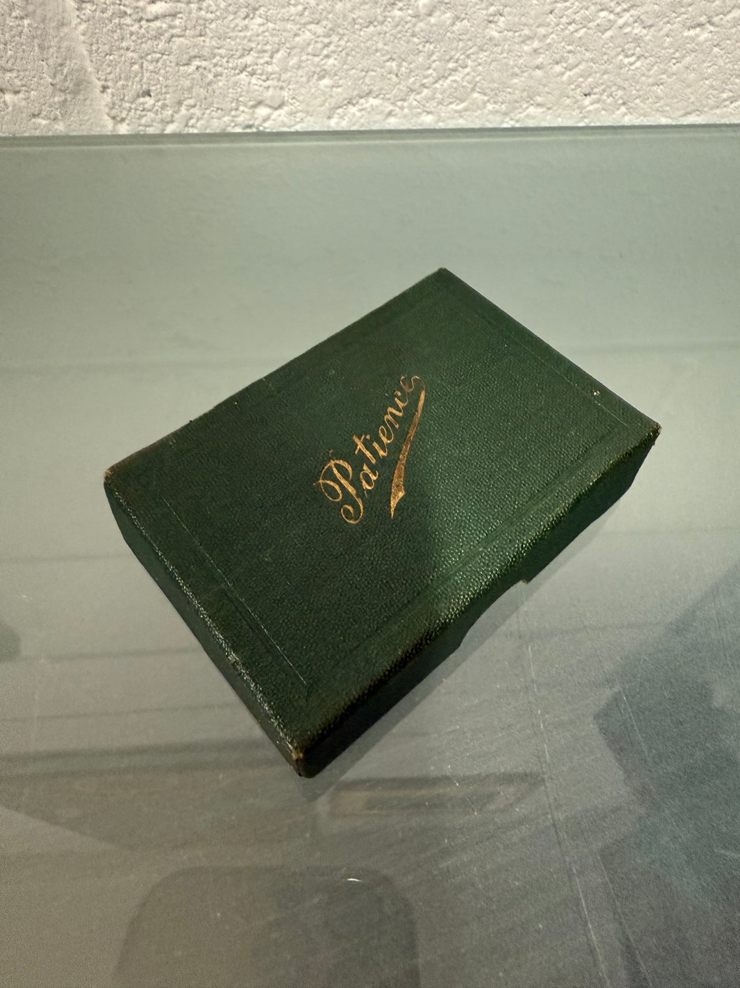 Vintage Patience Small Card Set In Original Case
