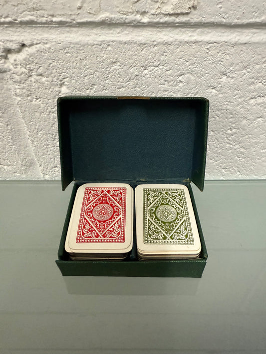 Vintage Patience Small Card Set In Original Case