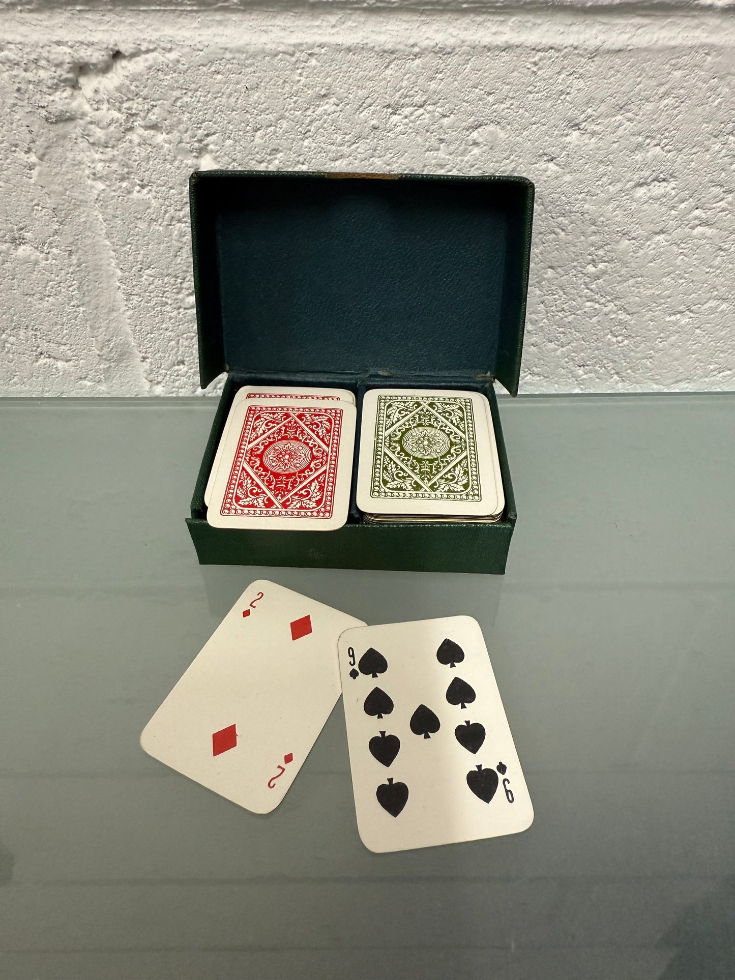 Vintage Patience Small Card Set In Original Case