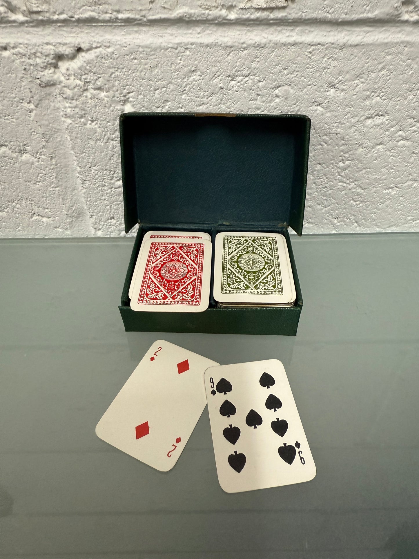 Vintage Patience Small Card Set In Original Case