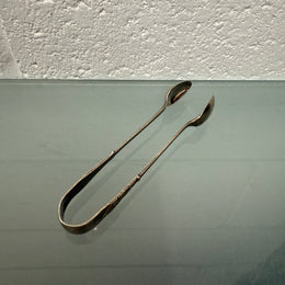 Vintage Apostle Silver Sugar Tongs