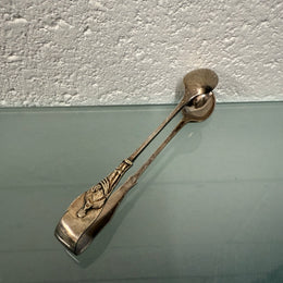 Vintage Apostle Silver Sugar Tongs