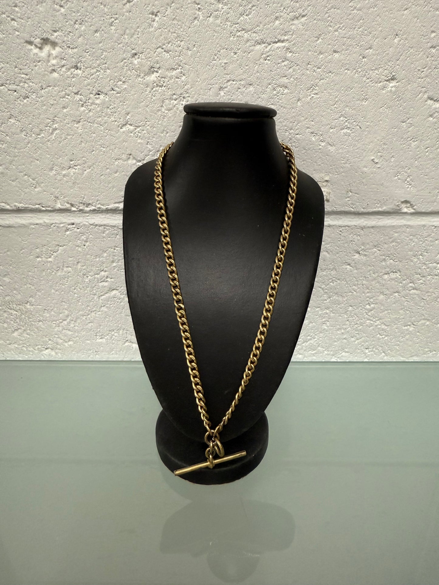 Antique English Silver Watch Chain/Necklace