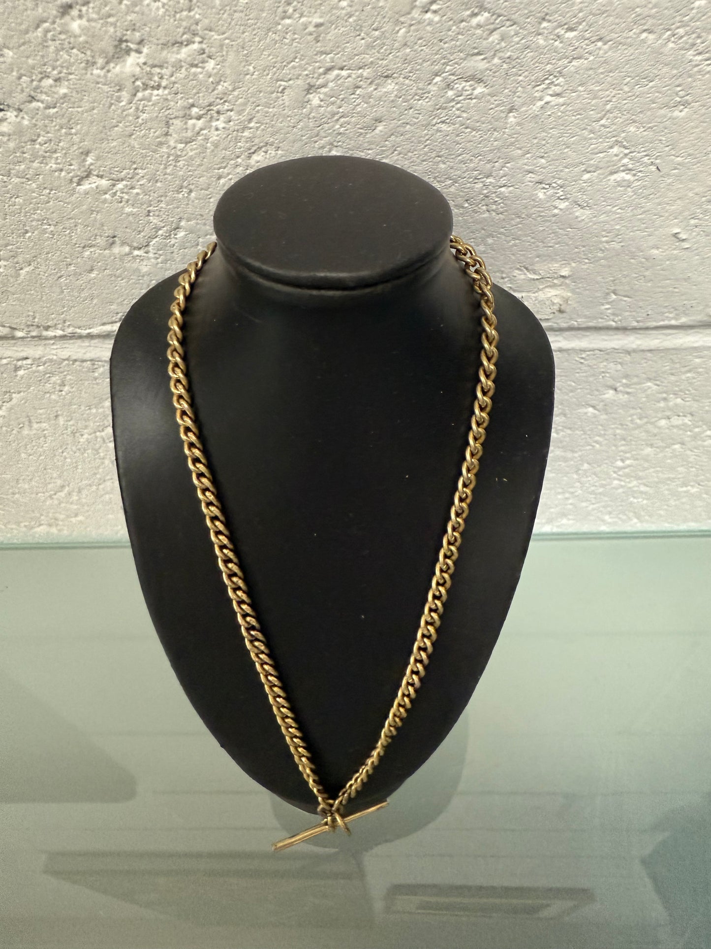 Antique English Silver Watch Chain/Necklace