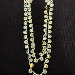 Vintage Aurora Borealis Glass Beads Necklace