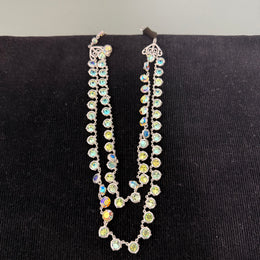 Vintage Aurora Borealis Glass Beads Necklace