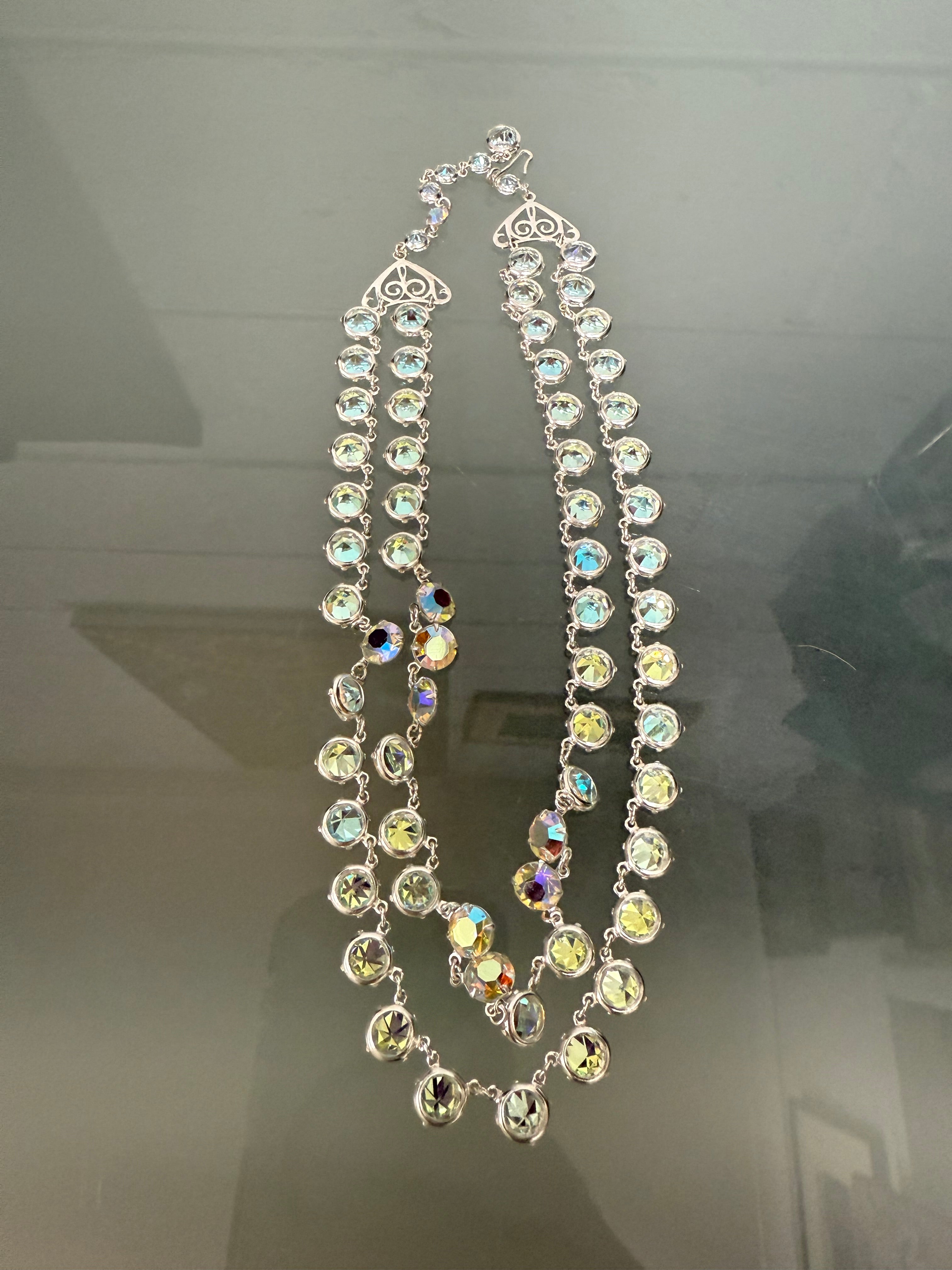 Vintage Aurora Borealis Glass Beads Necklace | Antique & Vintage | Moonee Ponds Antiques | Australia Wide Delivery